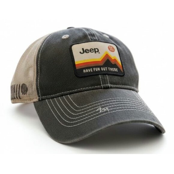 Garment Washed Trucker Hat Unstructured Snapback Adjustable Unisex Outdoor